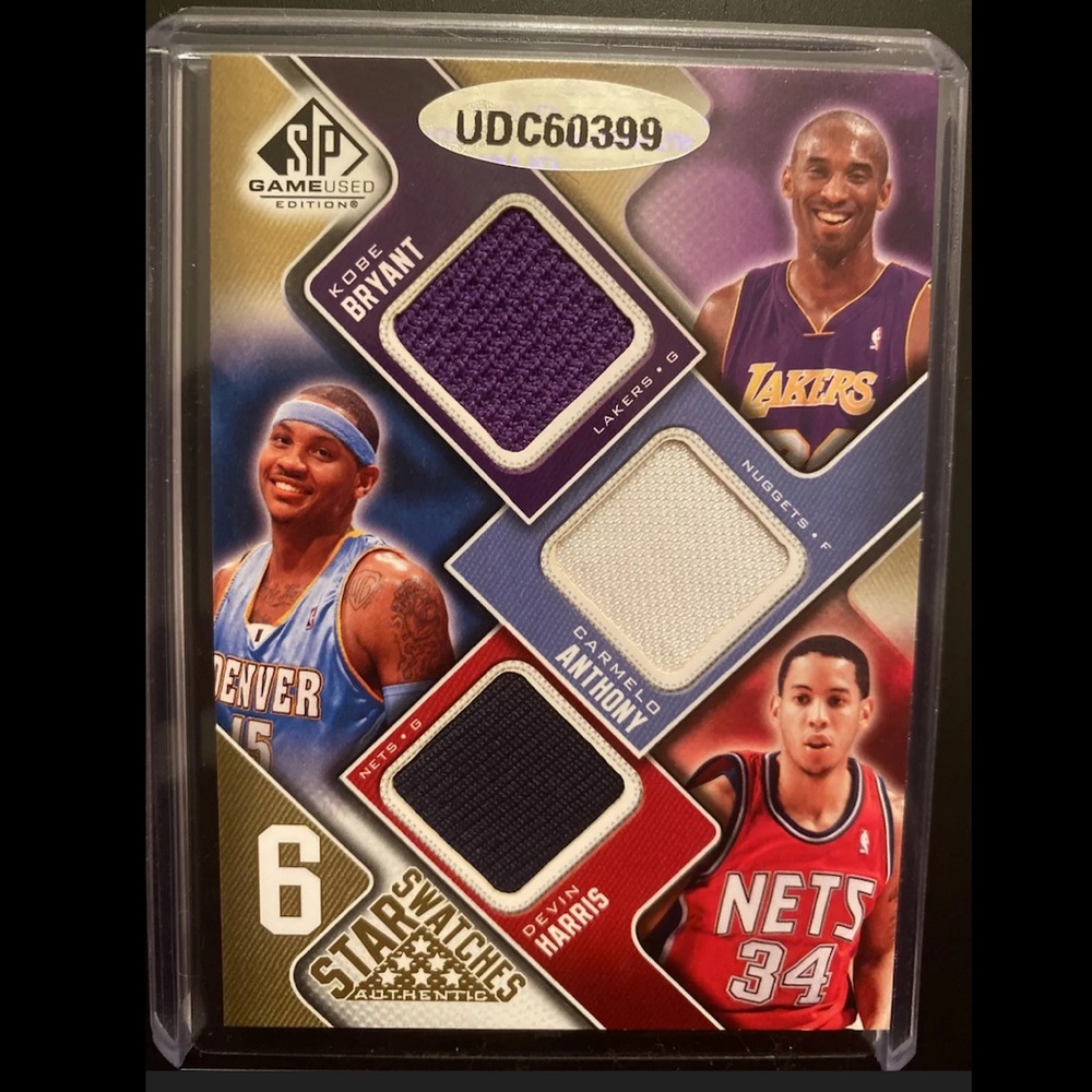 SP Game Used Kobe Bryant, Carmelo Anthony, etc